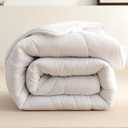 White Down Alternative Comforter, Fluffy Lightweight Duvet Insert Bed Comforter, Home/Hotel/Dorm Room Essentials All Season Bedding (Queen)