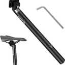 WOWSPORT Bike Seat Post 25.4/27.2/28.6/30.9/31.6mm x 350mm Lightweight Aluminum Alloy - Adjustable for MTB Road Bike BMX Commuter