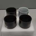 Qinyoung 4 Pcs Japanese Tea Cups 10 oz Ceramic Christmas Japanese Gifts Chinese Restaurant Sakura Teacups No Handles Japan Mug Souvenirs for Tea Latte Coffee Juice