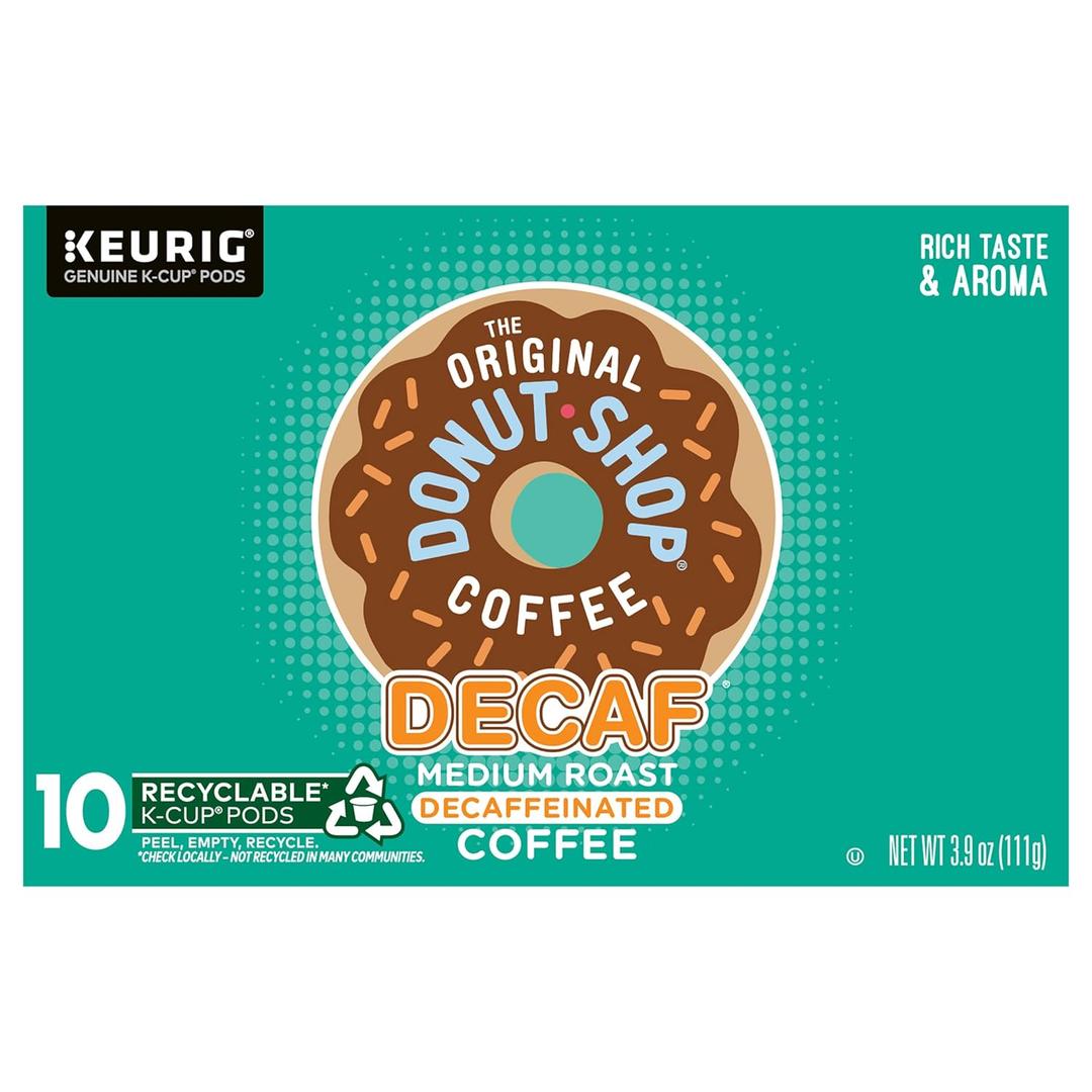 The Original Donut Shop Keurig Single-Serve K-Cup Pods, Decaf Keurig Single-Serve K-Cup Pods, Medium Roast Coffee, 10 Count