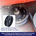 30224 Flat Idler Pulley Replaces Dixie Chopper 30224 Pulley, 30224 Idler Pulley, Rotary 9891 for Dixie Chopper X2400, LX200, LT2700, 42", 50", 60" and 73" Decks