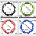 YBEKI Pro-Grade 104BCD Chainring (30-52T) CNC 7075-T6 Aluminum Narrow-Wide MTB/Road Round Oval Bike Chainwheel | Shimano/SRAM 8-11 Speed Compatible | 573MPa Strength (Black Round, 34T)