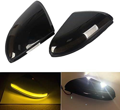 doiplent [2pcs] Side Mirror Turn Signal Lights for Dodge for Ram 1500 2500, LED Smoked Sequential Lamps Replacement for 68064948AA