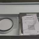 FIREGAS Range Hood 36 inch Under Cabinet, Ducted/Ductless Convertible Kitchen Hood, White Painted Stainless Steel Vent Hood with LED Light,2 Speed Exhaust Fan