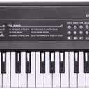 BIGFUN Kids Piano Keyboard, Electronic Musical Instrument Early Learning Keyboard Piano for Beginner (61 Keys, Black)