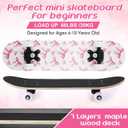 Honoson 7 Pcs Skateboard for Toddlers Beginners Knee Elbow Pads Wrist Guards Gear Set, Age 6-10 Kids 24 x 6"
