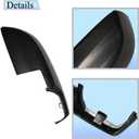 Riloer Side View Mirror Cover, 1 PC Auto Side View Mirror Cover Cap, Rearview Mirror Cover Trim Compatible with Subaru WRX STI 2015-2020 91054VA201, 91054VA211 (Right)