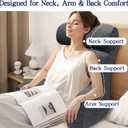 Back Pillow for Bed Sitting Up, Reading Pillow, Extra Large Arm Pillows for Adults for Back Support,Bed Pillow for Sitting up for Watching TV/Gaming/Relaxing, Large-For height over 5'4"-Weight 7.71 lbs