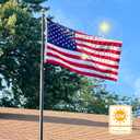 3x5 American Flag,American Flag Outdoor Heavy Duty,US Flag Vivid Color USA Flags with Brass Grommets,Embroidered Stars,Decoration Indoor Outdoor.