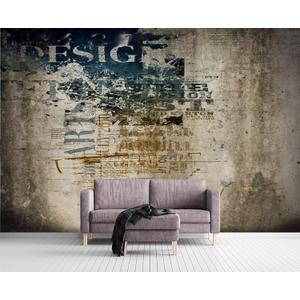 Retro Graffiti Wall Mural Wallpaper for Bedroom 178" x 117" (No.33)