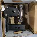 B&W Trailer Hitches Tow & Stow Adjustable Trailer Hitch Ball Mount - Fits 2.5" Receiver, Dual Ball (2" x 2-5/16"), 5" Drop, 18,000 GTW - TS20037B