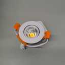 LightingWill 2inch LED Dimmable Downlight, 3W COB Recessed Ceiling Light, Warm White 3000K-3500K, CRI80, 25W 220LM Halogen Bulbs Equivalent, White (4 Pack)