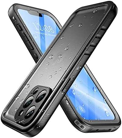 SPORTLINK for iPhone 13 Pro Max Waterproof Case Dustproof Shockproof with Built-in Screen Protector,IP68 Underwater Dropproof Full Body Sealed Protective Cover for iPhone 13 Pro Max 6.7 Inch (Black)