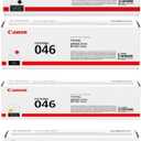 Canon 046 Toner Cartridge ImageCLASS LBP654Cdw, LBP654Cx, MF731Cdw, MF733Cdw, MF735Cdw - High Yield Black and Standard Yield Cyan, Magenta and Yellow - 4 Pack in Retail Packaging