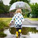 2 Pack Kids Clear Umbrellas for Rain Dome Bubble Umbrella Windproof for Toddler Boys Girls