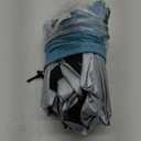 WoneNice 10x10 FT Waterproof Camping Tarp, Lightweight UV Protection Camping Cover for Tents, Beach, Picnics, Car and Adventure, Sky Blue (Oversize(Approx 118 x 118 inches))