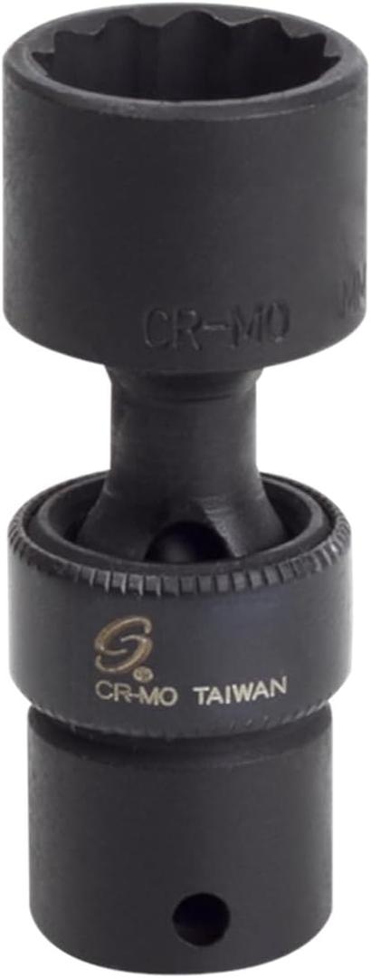 Sunex 813zuMMG 1/4-Inch Drive 13-Mm 12-Point Magnetic Universal Impact Socket