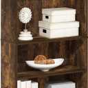 Furinno Jaya 5-Tier Book Shelf with Adjustable Shelves, Amber Pine