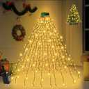 400 LED Christmas Tree Lights 8 Modes Christmas String Lights for Tree with Timer 6.6FT x 16 Lines Lights String Waterproof Christmas Decorations Outdoor/Indoor with Memory Function, Warm White