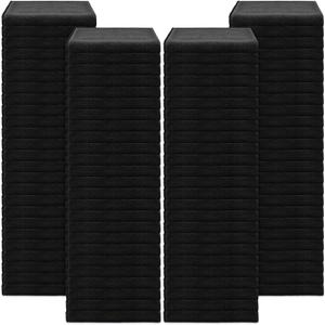 Newwiee 100 Pieces Large Black Microfiber Salon Towels Bulk 16 x 27 Inch Absorbent Hair Drying Towels Bleach Proof Hand Towels Salon Towels Set for Gym Bath Spa Shaving Shampoo Home