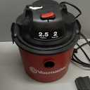 Vacmaster VOM205P 1101 2.5-Gal 2 Peak HP Wall Mount Wet/Dry Vacuum Red