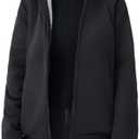 JiangWu Womens Fashion Fleece Sherpa Lined Hooded Coat Winter Thicken Warm Jacket Large