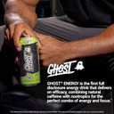 GHOST Energy Drink - 12-Pack, Electric Limeade, 16oz Cans - Energy & Focus & No Artificial Colors - 200mg of Natural Caffeine, L-Carnitine & Taurine - Gluten-Free & Vegan (EXP 04/01/27)