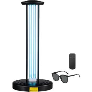 Motion Detection,Ultraviolet Germicidal Lamp, 100w UV+Ozone Light for Whole Room, 99.99% Sanitization Rate, Three-Step Timing Remote Control, Blue Light,for Home/Office/School