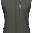33,000ft Women's Lightweight Running Vest Outerwear with Pockets, Windproof Sleeveless Jacket for Golf Hiking Travel XXL