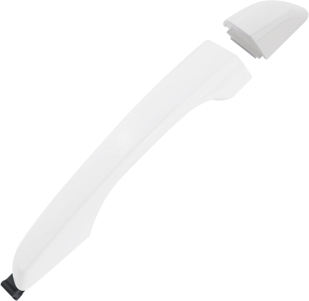 Exterior Outside Door Handle Front/Rear Right Side Compatible with Hyundai Elantra 2017 2018 2019 2020 Replaces# 82661-F0010 82662-F0020 Door Handle Cover White