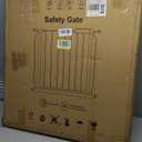 Extra Wide Baby Gate with Door Pressure Mounted 62.20-66.92 Inch,Child Baby Gates for Doorways No Drilling,Walk Through Dog Gate Indoor for The House Kitchen Stairs,White