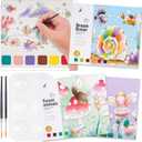 3 Pack Watercolor Coloring Books Watercolor Paint Book water color paint sets coloring books Water Colors Paint Pocket Hand Book Stocking Goodie Bag