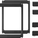 Acrylic Dog Playpen Indoor, O Series, 24" H, Black, 2 Panels