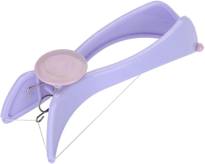 Facial Hair Threading Removal, Purple Facial Epilator Threading Hair Removal Epilator ABS Comfortable for Women(Blister Pack)