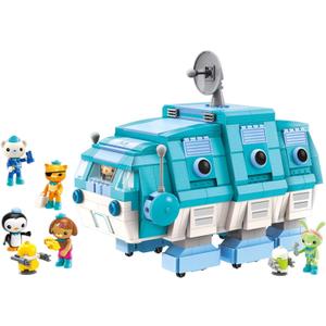 for Age 8+ Building Block Ocean Adventure Octonauts GUP-I Water Bear Vehicle & Barnacles Kwazii Shellington Tweak Dashi Peso 766pcs Building Brick Set-No Package Box