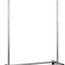 Clothes Rack for Hanging Clothes,Free-standing Clothing Racks with Wheels,Scalable Garment Rack,Silvery