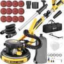 Drywall Sander, 800W Powerful Electric Drywall Sander with Vacuum, 99% Dust Absorption Dust-free Design, 7 Variable Speed 900-1800RPM, 26' Power Cord, LED Light, for Popcorn Ceiling etc