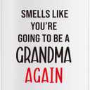 Christmas Pregnancy Announcement Gifts for Grandma, 10oz Funny Promoted to Grandma Again Gifts, Baby Shower for Grandma, Grandmas to Be Again Gift, Lavender Scented Candle