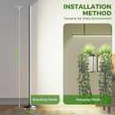 Grow Lights for Indoor Plants with Timer, 192 LEDs 42W Vertical Full Spectrum Grow Light 65 Inch Standing Grow Lights 3 Light Modes 5-Level Dimmable Wide Coverage
