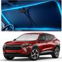 Windshield Sun Shade for Chevrolet Trax 2024 2025 2026 – Custom Fit Sun Shield with Mirror Cut‑Out, Blocks Heat & UV, Foldable with Storage Pouch - Chevrolet Trax Windshield Sunshade