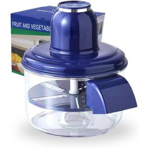 PROTEINIZED 2 in 1 Automatic Peeling Machine  Small Electric Rechargeable Fruit & Veggie Peeler  Keep Blue Guide Plate In For Garlic/Grapes, REMOVE IT FOR APPLES, POTATO & OTHER MEDIUM-SIZE PRODUCE