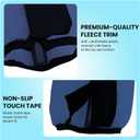 Mesh Fly Boots Horse Fly Boots Mesh Fly Wraps Leg Guard for Horse Set of 4 (DarkBlue)