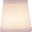 Aspen Creative 32718-2A, Empire Clip-On Chandelier Lamp Shade, White, 3" Top x 4" Bottom x 4" Slant Height, Set of 2