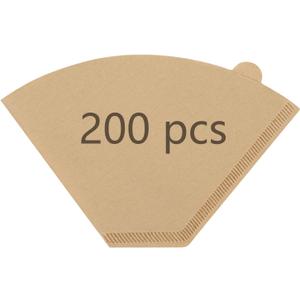 Disposable Coffee Paper Filters for Ninja Dual Brew Coffee Maker,200 Pcs #4 Cone Replacement Filter Compatible with Ninja DualBrew Pro CFP301 CFP201 Coffee Maker