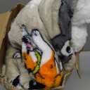 Giggling Getup Wearable Blanket Hoodie for Adults Gifts for Teen Girls Sister Women Sherpa Fleece Printed Hooded Blanket Sweatshirt Warm Cozy with Pocket & Sleeves Grey Dog