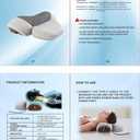 3-in-1 Neck Massager Pillow, Neck Massager for Pain Relief Deep Tissue, with Heating and Cervical Traction, 3D Ergonomic Cervical Hump Corrector Massage for Home Office