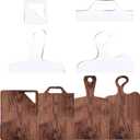 Router Templates, 4pcs Acrylic Charcuterie Board Handle Template, LYMOI Clear Cut Board Thick Handle Template, Angled Curvy Tracing Stencils Cut Guide Tools for Kitchen Woodworking. (Style 1)