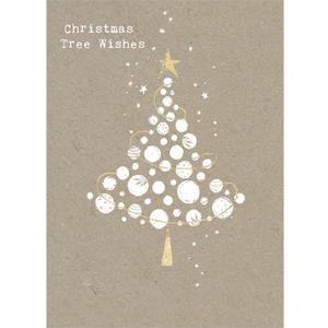 Tree-Free Greetings Holiday Greeting Cards, White Christmas Tree, Vintage Brown Recycled Paper, Boxed Note Card Set, 10-Pack (HB93307) Tree-Free Greetings Holiday Greeting Cards, White Christmas Tree, Vintage Brown Recycled Paper, Boxed Note Card Set, 10-Pack (HB93307)