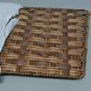 Blissun Christmas Tree Collar, Plastic Rattan Xmas Tree Ring, Farmhouse Christmas Tree Collar, Christmas Tree Skirt for Artificial Christmas Trees Decoration, Brown