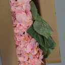 Pink Hydrangea Artificial Flowers Large Artificial Hydrangeas Silk Flowers for Home Decor Indoor Wedding Flowers Bouquets Faux Flowers Kitchen Centerpiece Table Decorations